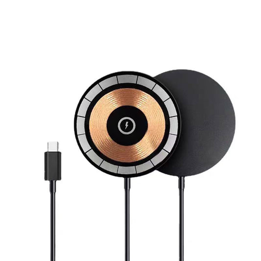 15W Magnetic Wireless Charger – Qi2 Fast Charging for iPhone 12–17 Pro & Pro Max