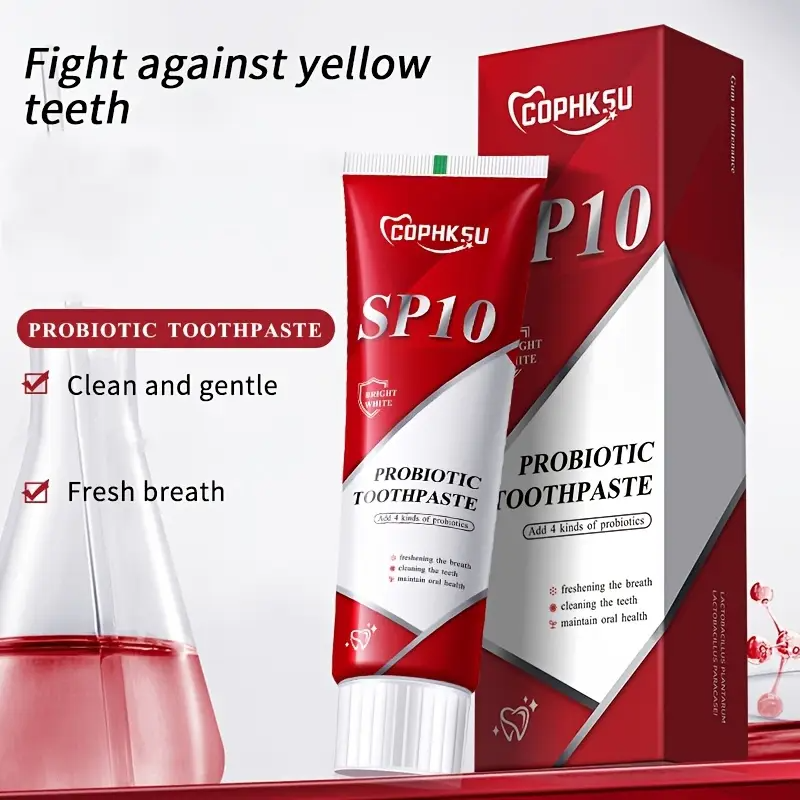 SP10 Probiotic Toothpaste – Fresh Breath & Deep-Clean Formula (2-Pack / 4-Pack)
