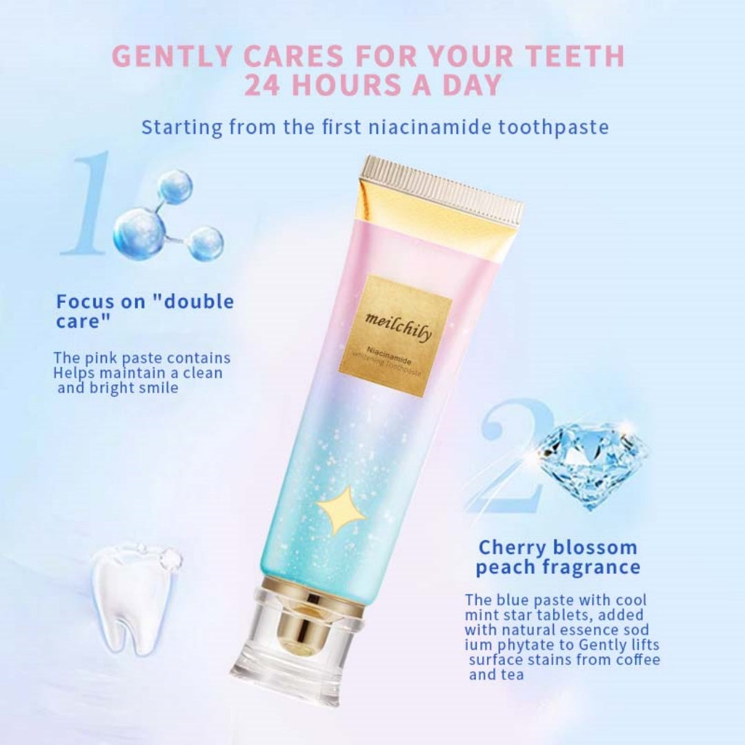 Original Niacinamide Whitening Toothpaste – Gentle Brightening & Fresh Breath Care (BUY 1 GET 1 FREE)