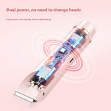 2-in-1 Women’s Electric Hair Remover – Double Head Shaver for Bikini, Body & Underarms (Wet & Dry)