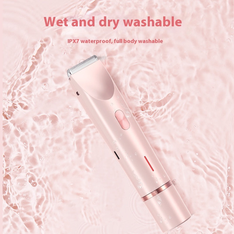 2-in-1 Women’s Electric Hair Remover – Double Head Shaver for Bikini, Body & Underarms (Wet & Dry)