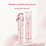 2-in-1 Women’s Electric Hair Remover – Double Head Shaver for Bikini, Body & Underarms (Wet & Dry)