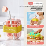 One-Click Cooling Cup – Instant Ice Maker Bottle with Straw (Portable & Stylish)