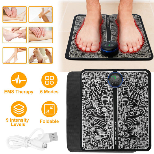 Electric Foot Massage Pad – EMS Foot Stimulator for Pain Relief & Relaxation