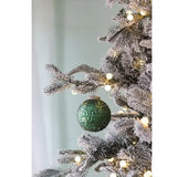 D3.9 Glass Christmas Ball Ornaments – Set of 6 Modern Decorative Tree Baubles