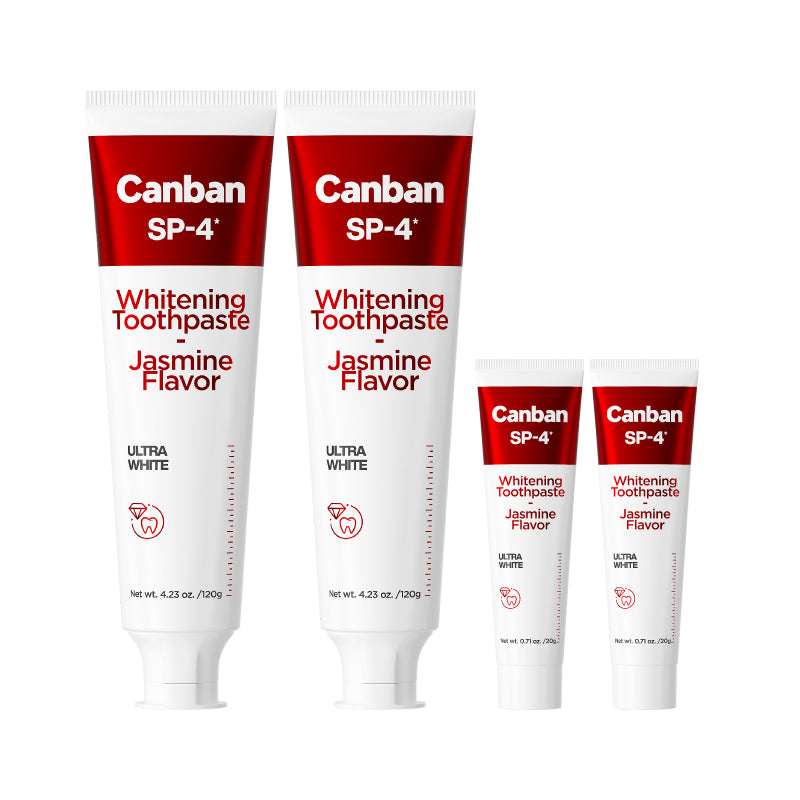 Canban SP-4 Whitening Toothpaste – Jasmine Fresh Formula (120g)