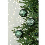 D3.9 Glass Christmas Ball Ornaments – Set of 6 Modern Decorative Tree Baubles