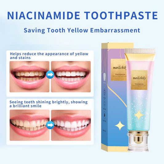 Original Niacinamide Whitening Toothpaste – Gentle Brightening & Fresh Breath Care (BUY 1 GET 1 FREE)